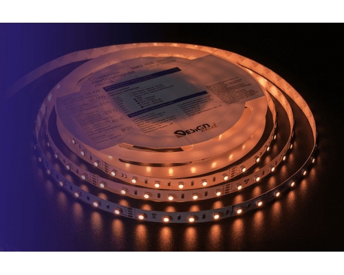 Светодиодная влагозащищенная лента DesignLed 14,4W/m 60LED/m 3535SMD разноцветный 5M 002843