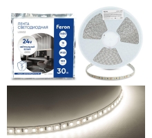 Светодиодная лента Feron 16W/m 180LED/m 2835SMD 4000К 30M LS502 53090