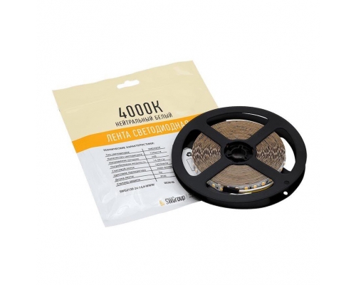 Светодиодная лента SWG 14,4W/m 120LED/m 2835SMD теплый/ холодный  белый 5M 003610
