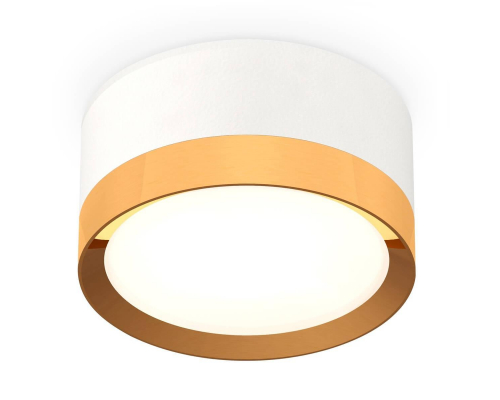 Комплект накладного светильника Ambrella light Techno Spot XS8101005 SWH/PYG белый песок/золото желтое полированное GX53 (C8101, N8124)