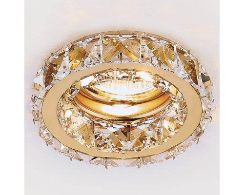 Встраиваемый светильник Ambrella light Crystal K112 CL/G
