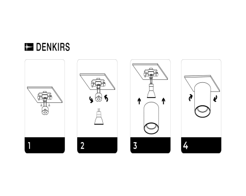 Точечный светильник Denkirs DK3040-BK