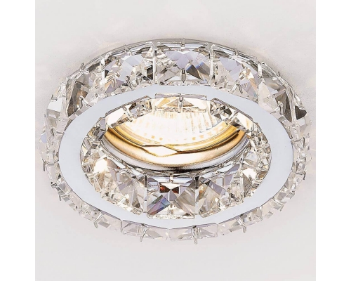 Встраиваемый светильник Ambrella light Crystal K112 CL/CH
