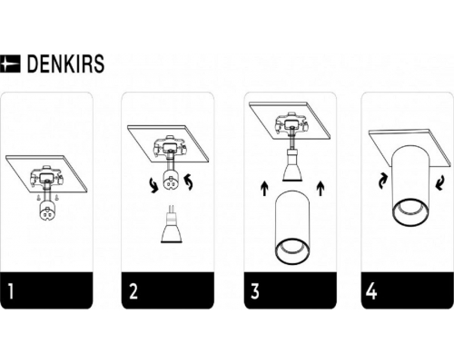 Потолочный светильник Denkirs DK3040-BK