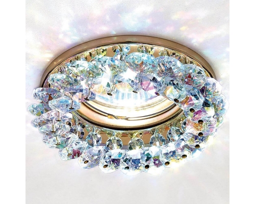 Встраиваемый светильник Ambrella light Crystal K206 MULTI/G