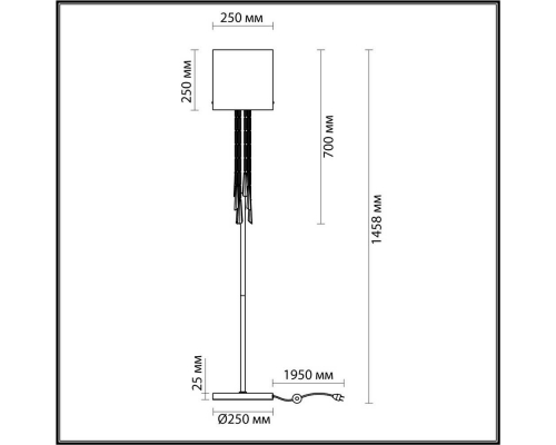 Торшер Odeon Light Exclusive Nicole 4890/1F