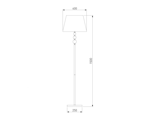 Торшер Eurosvet Sortino 01072/1 хром