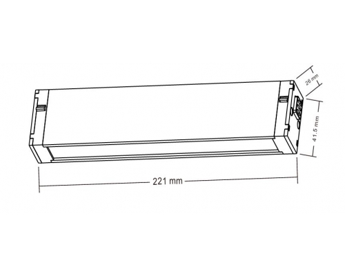 Светильник трековый Crystal Lux CLT 0.35 001 12W BL M4000K