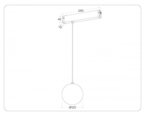 Трековый светодиодный светильник Ambrella Light Track System Magnetic 220V GL1441