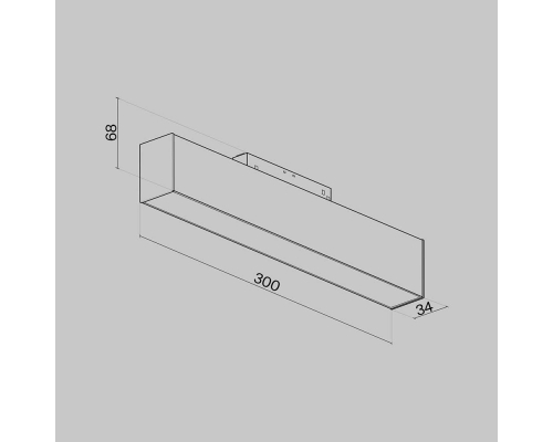 Трековый светодиодный светильник для магнитного шинопровода Maytoni Technical Basis TR012-2-12W4K-W