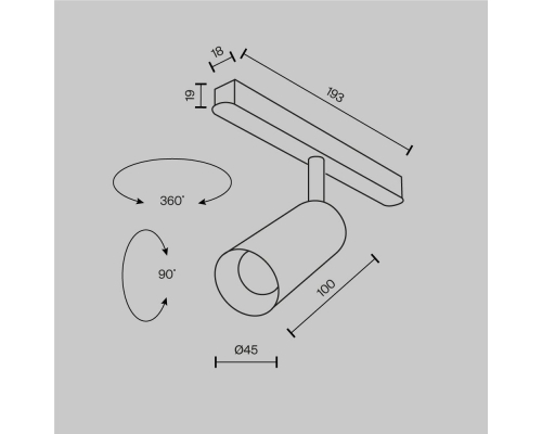 Трековый светильник Maytoni Technical Focus LED TR032-2-5W2.7K-M-B