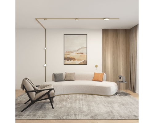 Трековый светодиодный светильник Denkirs Shine Flow DK5762-SB