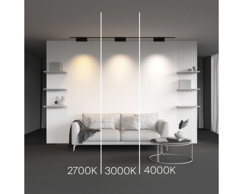 Трековый светодиодный светильник Maytoni Technical Levity Points Rot TR194-1-12W2.7K-M-B