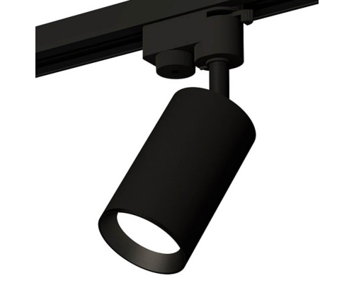 Комплект трекового однофазного светильника Ambrella light SBK/PBK черный песок/черный полированный XT6323003 (A2521, C6323, N6103)