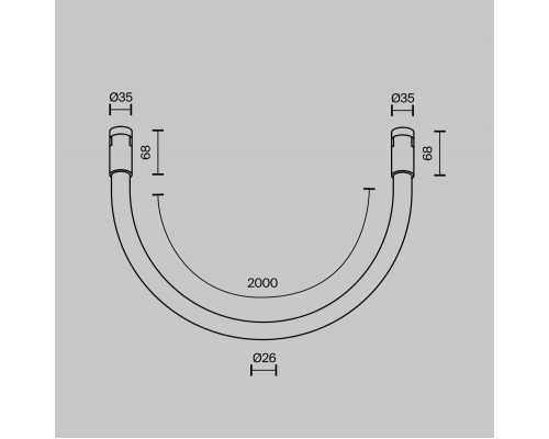 Трековый светильник Maytoni Technical TR154-1-27W4K-PT
