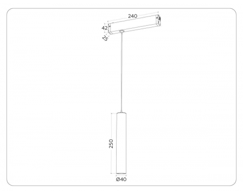 Трековый светодиодный светильник Ambrella Light Track System Magnetic 220V GL1432