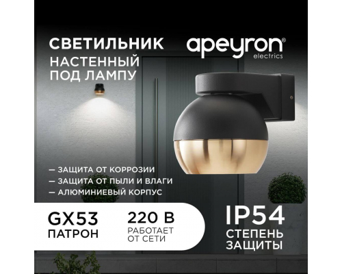 Уличный настенный светильник Apeyron Point 11-124