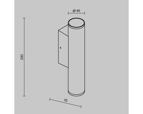 Уличный настенный светильник Maytoni Outdoor Tube O508WL-L6B3K