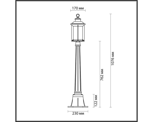 Уличный светильник Odeon Light Nature Mavret 4961/1F