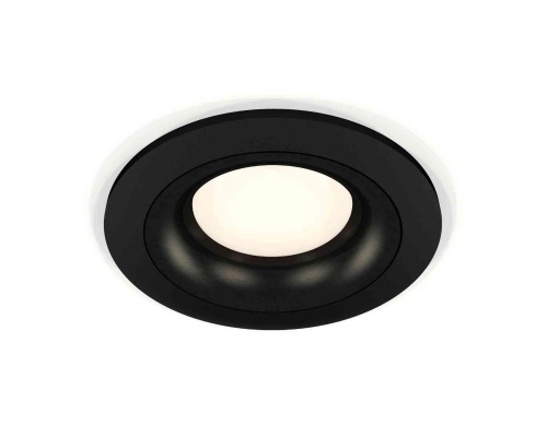 Комплект встраиваемого светильника Ambrella light Techno Spot XC7622002 SBK/PBK черный песок/черный полированный (C7622, N7011)