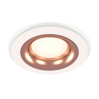 Комплект встраиваемого светильника Ambrella light Techno Spot XC7621006 SWH/PPG белый песок/золото розовое полированное (C7621, N7015)