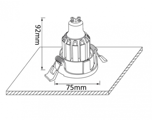 Встраиваемый светильник Crystal Lux CLT 003С1 WH