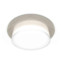 Комплект встраиваемого светильника Ambrella light Techno Spot XC7623040 SGR/FR/CL серый песок/белый матовый/прозрачный (C7623, N7160)