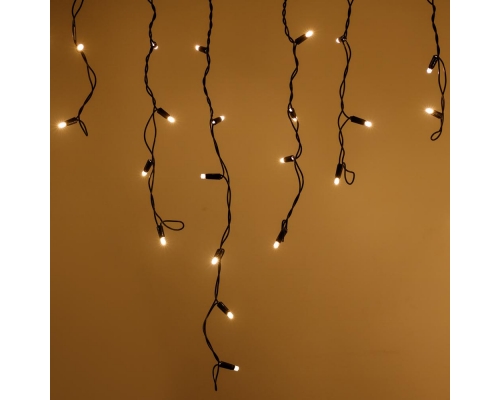 Уличная светодиодная гирлянда Ardecoled бахрома ARD-Edge-PRO-4000x600-Black-128LED-Milk-STD Warm 034111