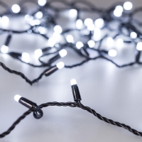 Уличная светодиодная гирлянда Ardecoled нить 230V белый ARD-String-Classic-1000-Black-100Led-Milk-Pulse White 031652