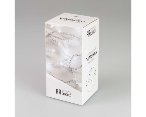 Уличная светодиодная гирлянда Ardecoled бахрома 230V теплый белый ARD-Edge-Classic-2400X600-Black-88Led-Std Warm 026013