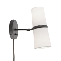 Черное бра “Флемиш” с проводом JJ11116-2WB