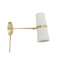 Золотое бра “Флемиш” с проводом JJ11118-2WB
