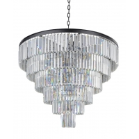 Люстра MAK-interior Odeon 6 Rings WTL1943-800BK-CL