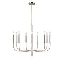 Большая серебряная люстра LH Mirror Home Уорвик 40W E14 JJ11161-9DA