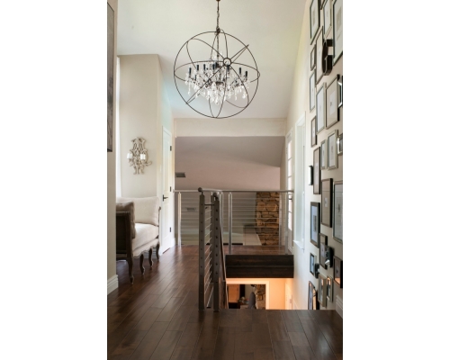 Люстра MAK-interior Foucault's 25W E14 WTL2124-6BK-CL
