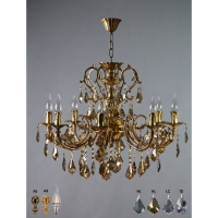 Люстра Ambiente Alicante 8888/8 AB Honey Leaf