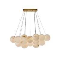 Люстра Fluorite Unity FL1048-19PO латунь