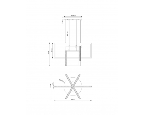 Прямоугольная золотая люстра LH Mirror Home Ульрих LHLCH170723XNP