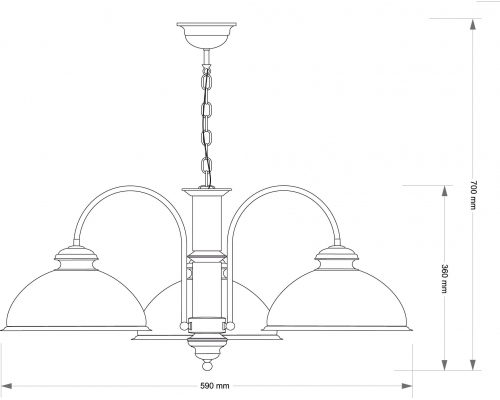 Люстра Kutek LIDO LID-ZW-3(P)