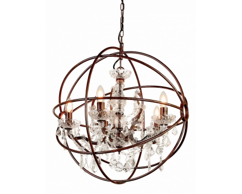Люстра MAK-interior Foucault's 25W E14 WTL2124-6BK-CL