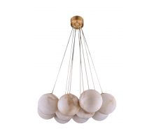 Люстра подвесная Fluorite Unity FL1048-10P латунь