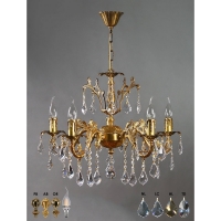 Люстра Ambiente Granada 2118/5 AB Leaf crystal