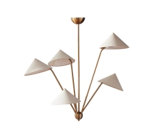 Люстра с пятью лампами “Мантис” LH Mirror Home E14 40W LCH340325XNP латунь