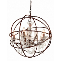 Люстра MAK-interior Foucault's 25W E14 WTL2124-6BK-CL