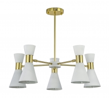 Люстра MAK-interior Elisium WTL1068-5GD-WH