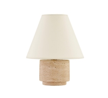 Настольная лампа “Бронко” из травертина LH Mirror Home E27 40W LTL653587MGI бежевая