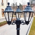 Парковый фонарь FUMAGALLI NEBO BISSO/RUT 3L черный, прозрачный E26.202.S30.AXF1R