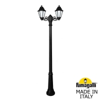 Садовый светильник-столб FUMAGALLI ANNA черный, бежевый E22.157.S20.AYF1R