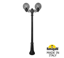 Садово-парковый фонарь Fumagalli GLOBE 250 черный, дымчатый G25.156.S20.AZF1R