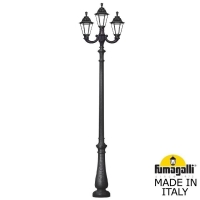 Парковый фонарь Fumagalli RUT черный, прозрачный E26.202.R21.AXF1R